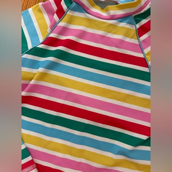 Mini Boden Rainbow Rashguard - Picture 2 of 3